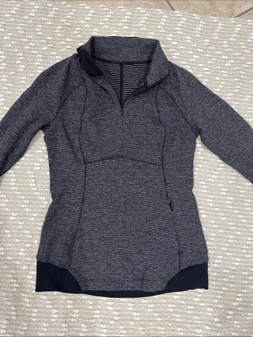 lululemon athletica Women's Dark Heather Gray Quarter-Zip Pullover